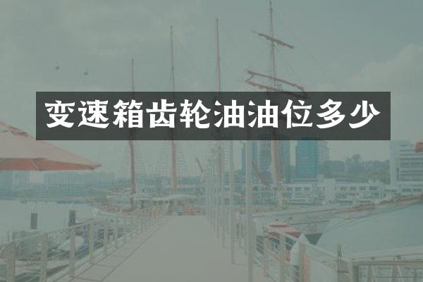 变速箱齿轮油油位多少