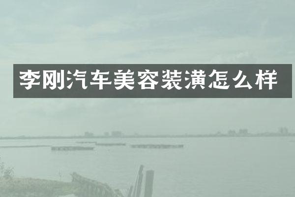 李刚汽车美容装潢怎么样