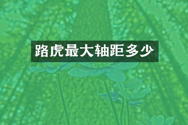 路虎最大轴距多少