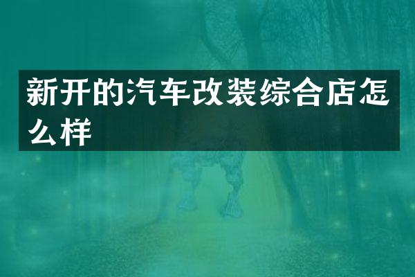 新开的汽车改装综合店怎么样
