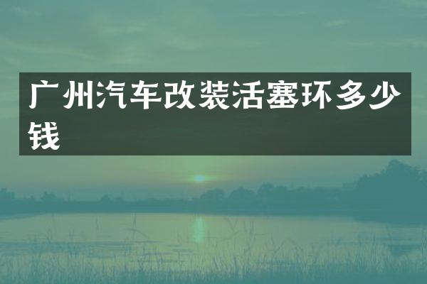 广州汽车改装活塞环多少钱