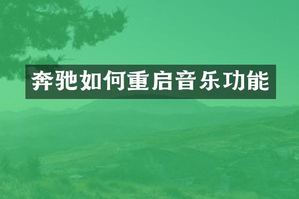 奔驰如何重启音乐功能