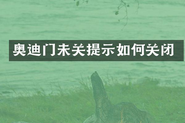 奥迪门未关提示如何关闭