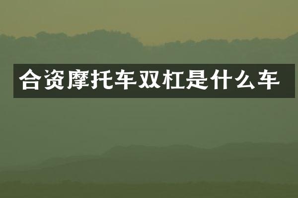 合资摩托车双杠是什么车