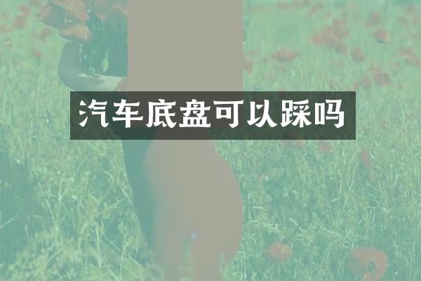 汽车底盘可以踩吗