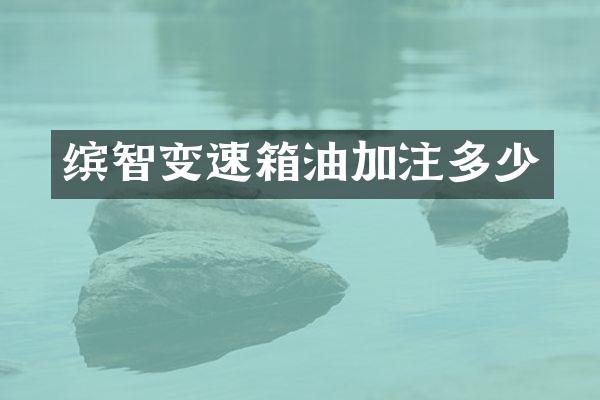 缤智变速箱油加注多少