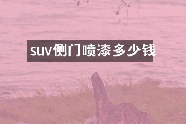 suv侧门喷漆多少钱