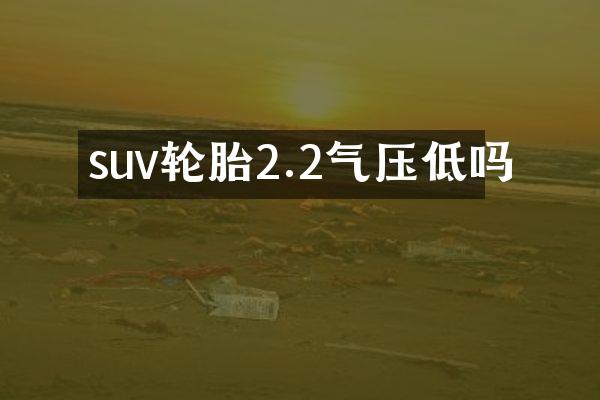 suv轮胎2.2气压低吗