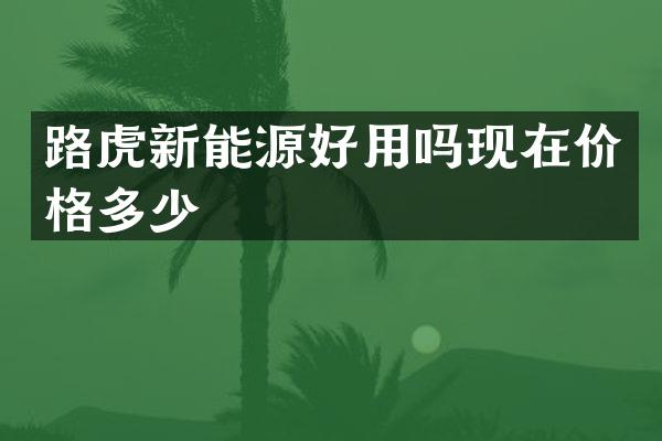 路虎新能源好用吗现在价格多少