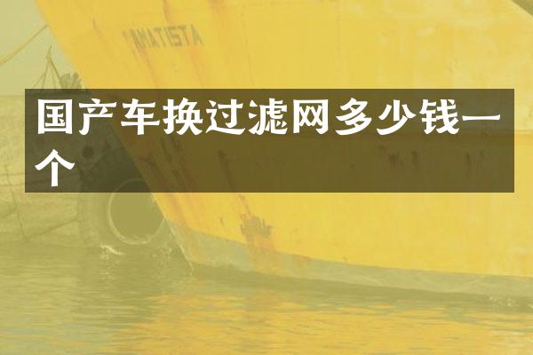 国产车换过滤网多少钱一个