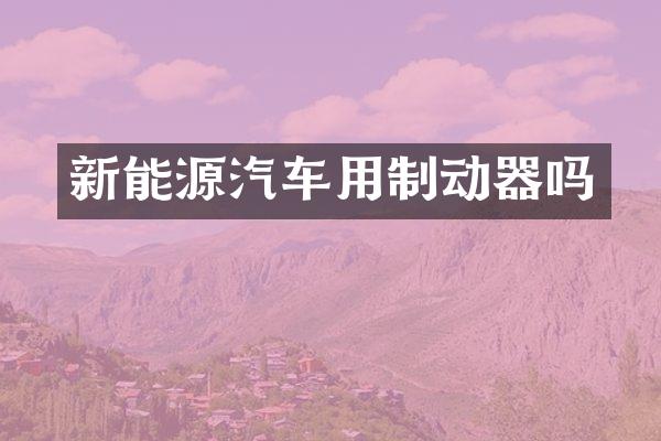 新能源汽车用制动器吗