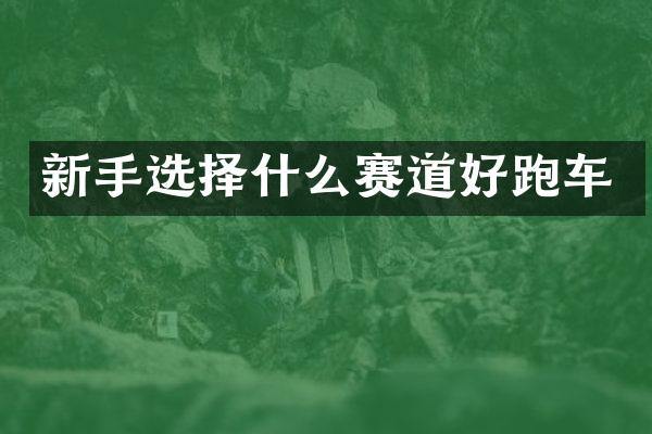 新手选择什么赛道好跑车