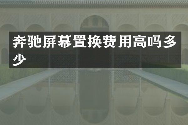 奔驰屏幕置换费用高吗多少