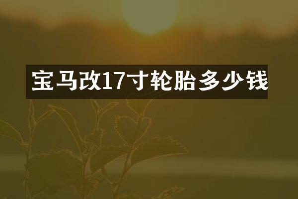 宝马改17寸轮胎多少钱