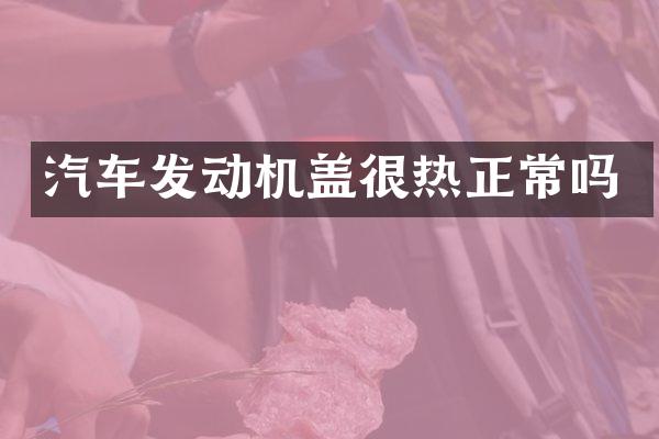 汽车发动机盖很热正常吗