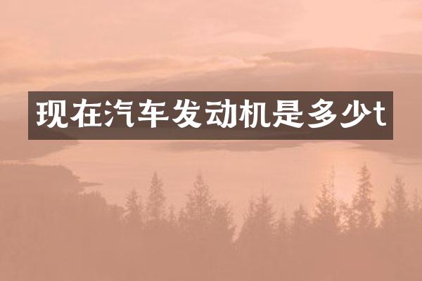 现在汽车发动机是多少t