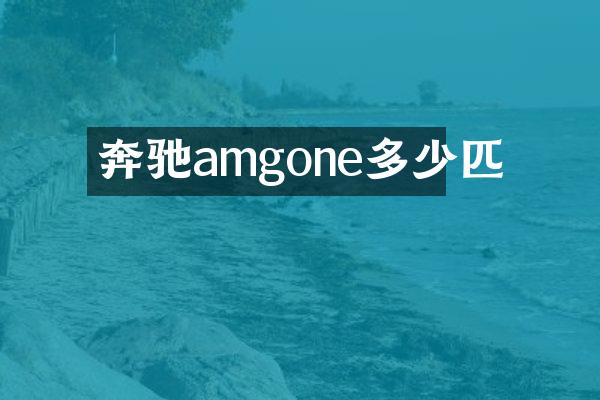 奔驰amgone多少匹