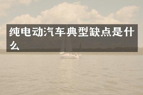 纯电动汽车典型缺点是什么