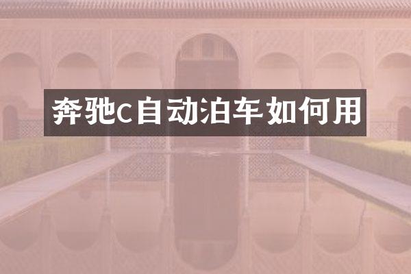 奔驰c自动泊车如何用