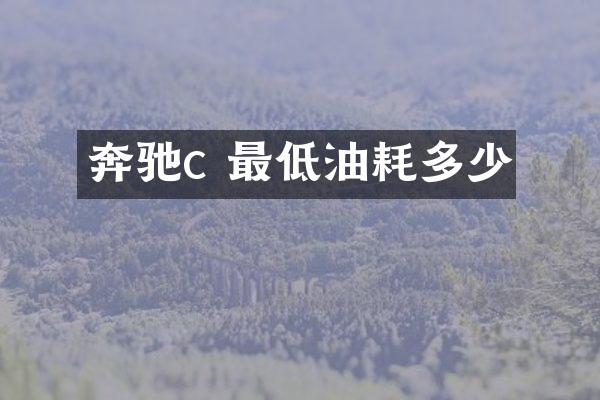 奔驰c 最低油耗多少