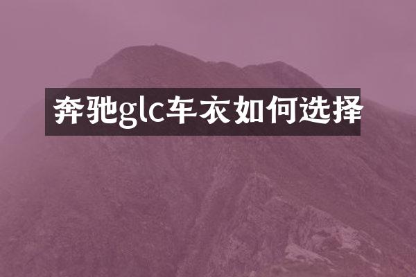 奔驰glc车衣如何选择