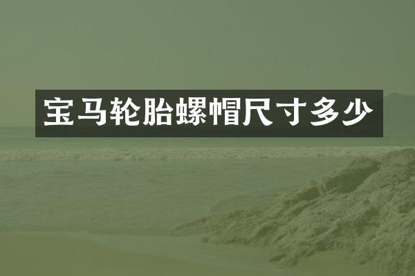 宝马轮胎螺帽尺寸多少