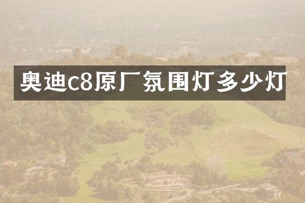 奥迪c8原厂氛围灯多少灯