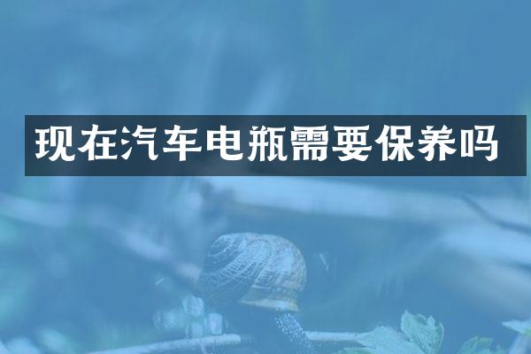 现在汽车电瓶需要保养吗