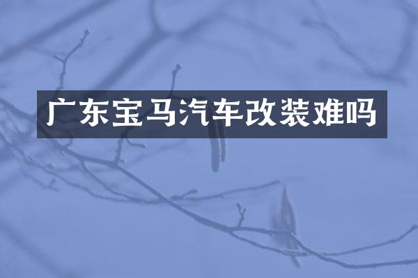 广东宝马汽车改装难吗