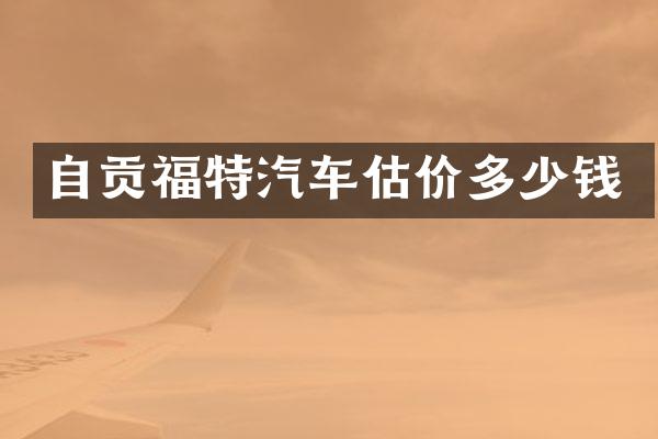 自贡福特汽车估价多少钱