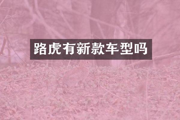 路虎有新款车型吗