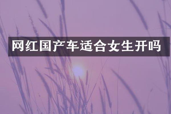 网红国产车适合女生开吗