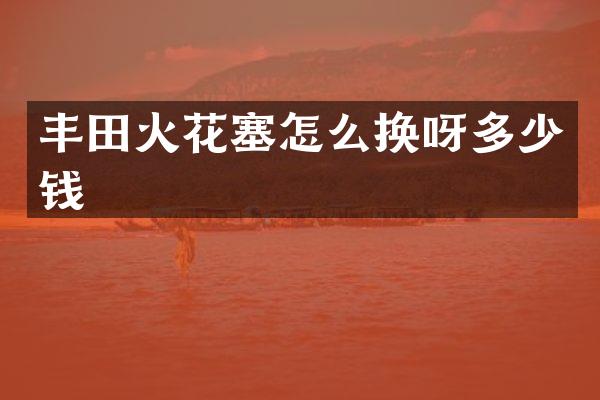 丰田火花塞怎么换呀多少钱
