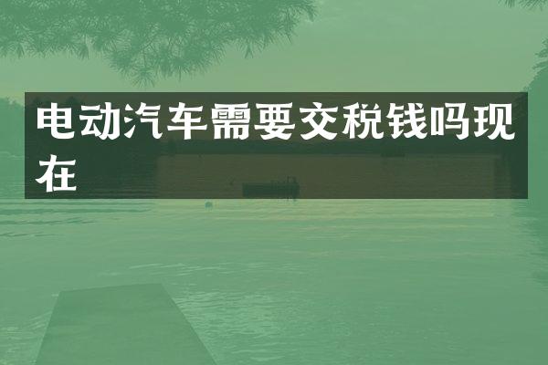 电动汽车需要交税钱吗现在