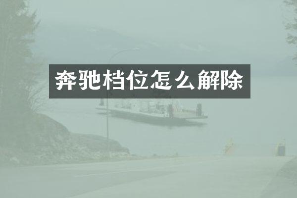 奔驰档位怎么解除