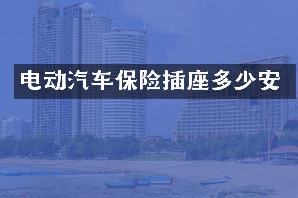 电动汽车保险插座多少安