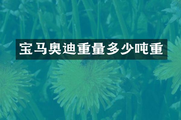 宝马奥迪重量多少吨重