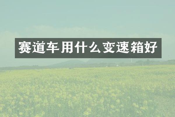 赛道车用什么变速箱好