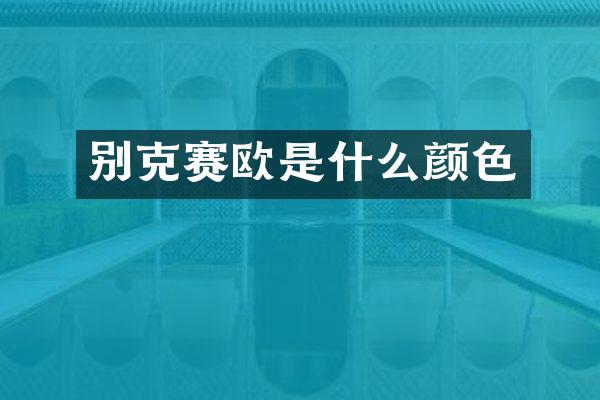 别克赛欧是什么颜色
