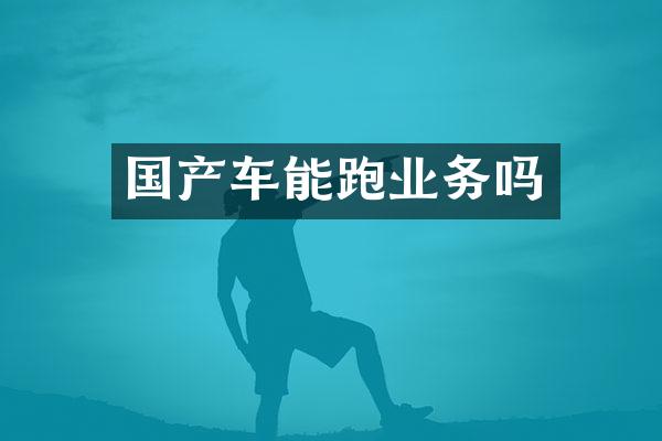 国产车能跑业务吗