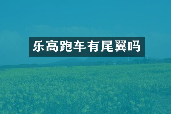 乐高跑车有尾翼吗