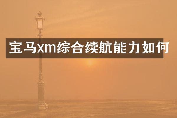 宝马xm综合续航能力如何
