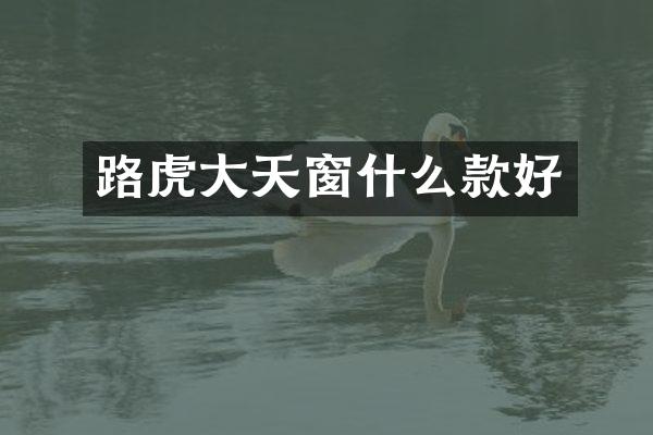 路虎大天窗什么款好