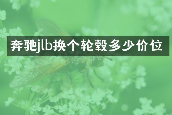 奔驰jlb换个轮毂多少价位