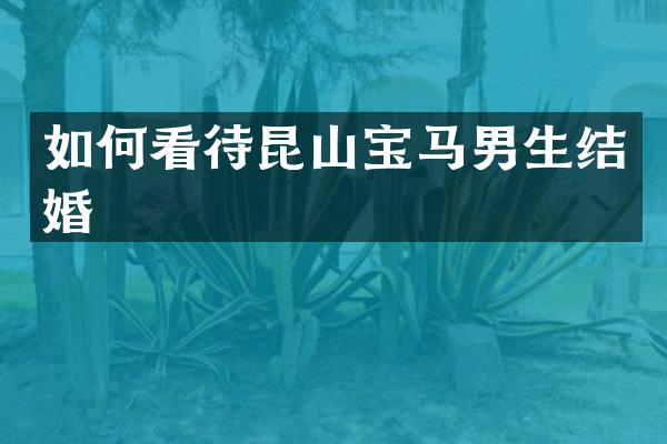 如何看待昆山宝马男生结婚