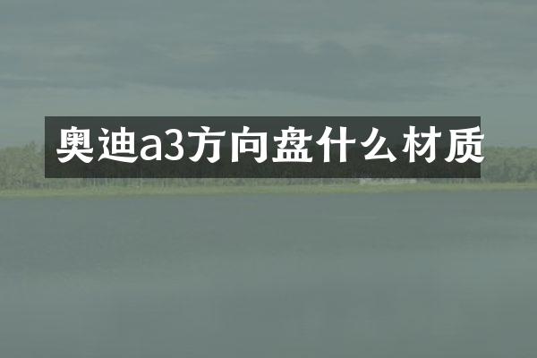 奥迪a3方向盘什么材质