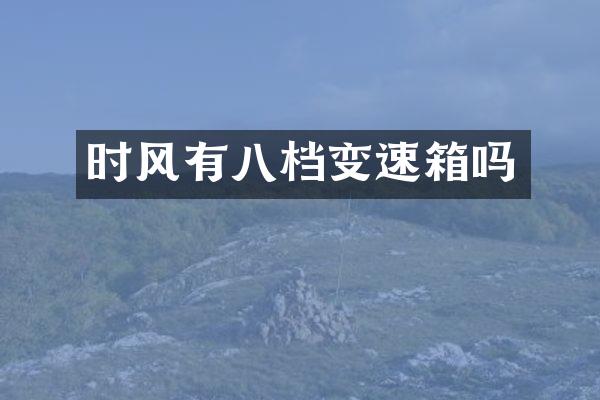 时风有八档变速箱吗