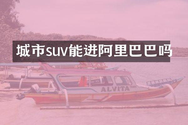 城市suv能进阿里巴巴吗