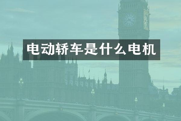 电动轿车是什么电机