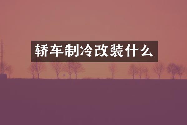 轿车制冷改装什么